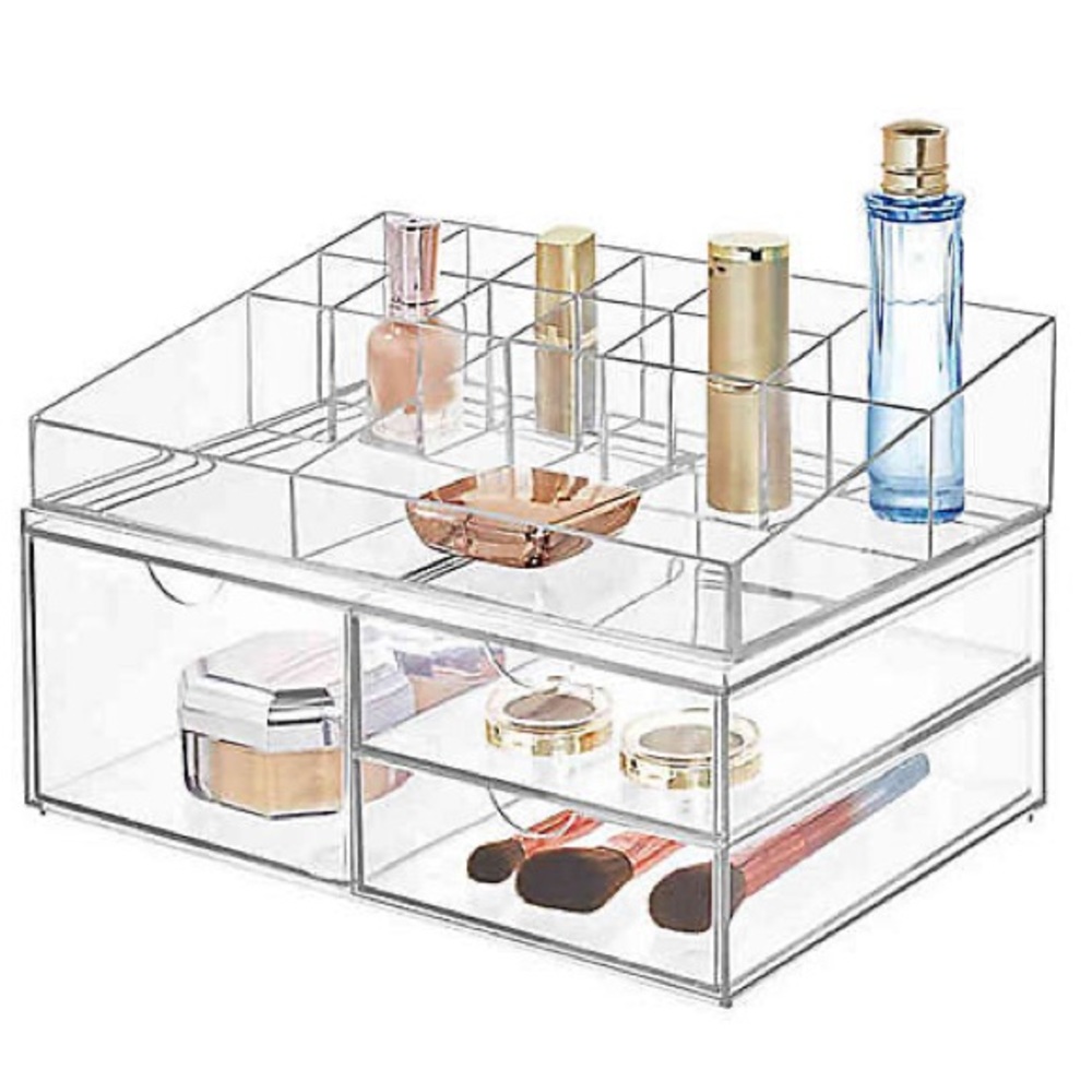 iDesign's 3-Drawer Stackable Cosmetic Organizer Set (2)